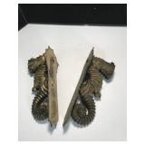 Vintage Heavy Brass Light Fixtures