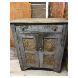 Barn Find Robin Egg Blue Pie Safe