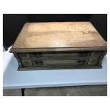 Two-Drawer Wooden Spoil Cabinet