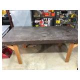 Large Wooden Worktable, 78x36x43.5