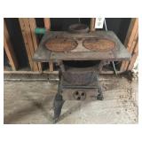 Old Cast Iron Stove, Missing One Leg