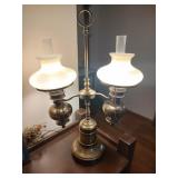 Brass Double-Arm Student Lamp