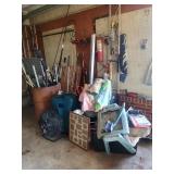 Contents of Garage Corner - Read Details.