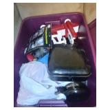Tote of Miscellaneous Household Items