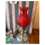 Red Glass Table Lamps