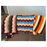 Three Crochet Blankets