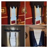 Four Sets of Curtains, Various Designs