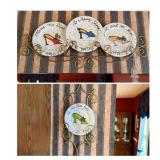 Decorative Plate Set With Shoe Designs