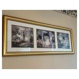 Framed Triptych of Architectural Doorways