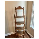 5-Tier Wooden Corner Shelf Unit