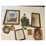 Framed Art and Mirror Decor