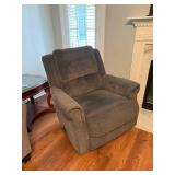 Gray Recliner With Rocking and Swivel Features