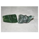 Pair of Green Strawberry Quartz Stones
