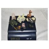 Carved Animal Crystal Figures