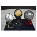 Polished Crystal Spheres w/ Stands