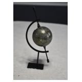 Natural Pyrite Fools Gold Sphere with Stand