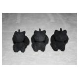 Black Obsidian Carved Dragons