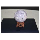 Polished Amethyst Sphere with Stand