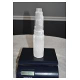 Natural White Sclentic Crystal Tower