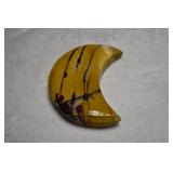 Carved Mookaite Jasper Moon