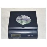 Polished Carved Rainbow Fluorite Shell