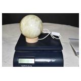 Large Yellow Quartz Spere with Light Stand