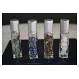 Crystal Essential Oil Rollers x 4