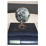 Polished Moss Agate Sphere w/ Stand