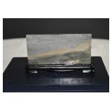 Natural Guohua Picture Jasper Slab on Stand