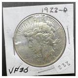 1922-D Peace Silver Dollar
