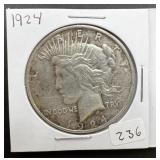 1924 Peace Silver Dollar