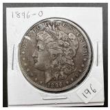 1896-O Morgan Silver Dollar
