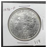 1896-P Morgan Silver Dollar