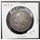1893 Columbian Silver Half Dollar