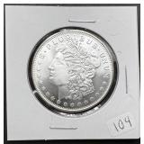1oz Troy Silver Round w/Morgan Design