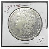 1890-O Morgan Silver Dollar