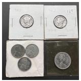5pc Miscellaneous Coins