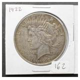 1922 Peace Silver Dollar