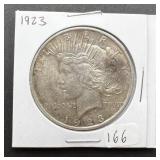 1923 Peace Silver Dollar