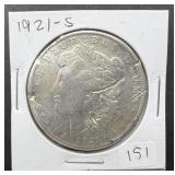 1921-S Morgan Silver Dollar