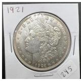 1921 Morgan Silver Dollar