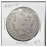 1890-O Morgan Silver Dollar
