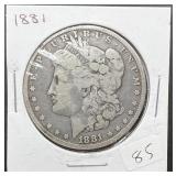 1881 Morgan Silver Dollar