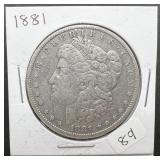 1881 Morgan Silver Dollar