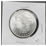 1oz Troy Silver Round w/Morgan Design