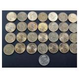 30pc Misc U.S. 1 Dollar Coins