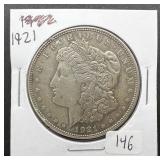 1921 Morgan Silver Dollar