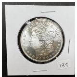 1oz Troy Silver Round w/Morgan Design