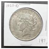 1922-D Peace Silver Dollar