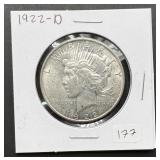 1922-D Peace Silver Dollar